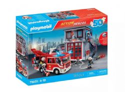 PLAYMOBIL ACTION HEROES - ENSEMBLE DE SECOUR AVEC POMPIERS #71603